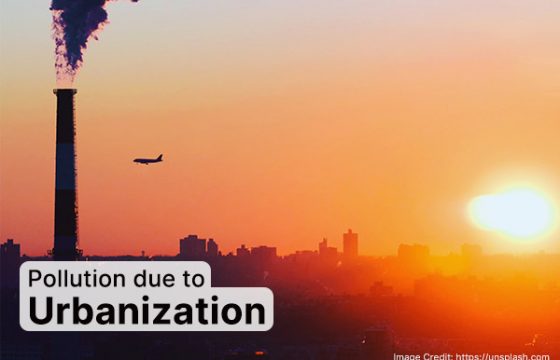 Pollution due to urbanization