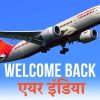 welcome back air india